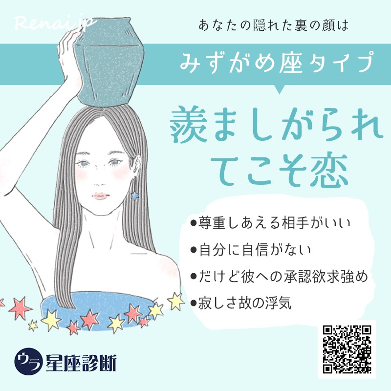 あなたの診断結果は『みずがめ座』タイプ