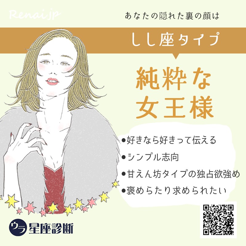 あなたの診断結果は『しし座』タイプ