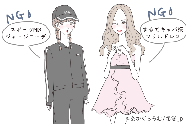 一緒に歩くの嫌だよ…彼女に「着て欲しくない服装」4選