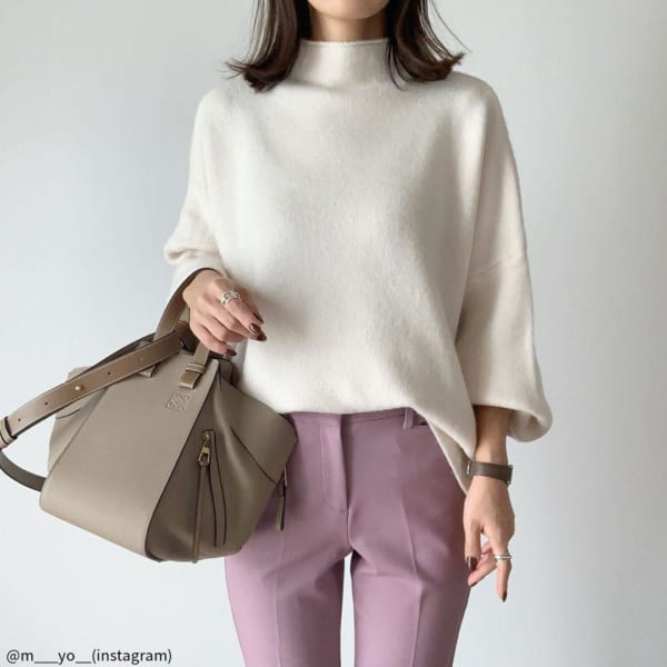 今日なんか可愛いじゃん…♡彼ウケ確実の「春色ニットコーデ」4選