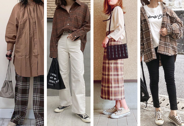 秋っぽさ全開！柄もシルエットも可愛すぎな「チェックコーデ」4選