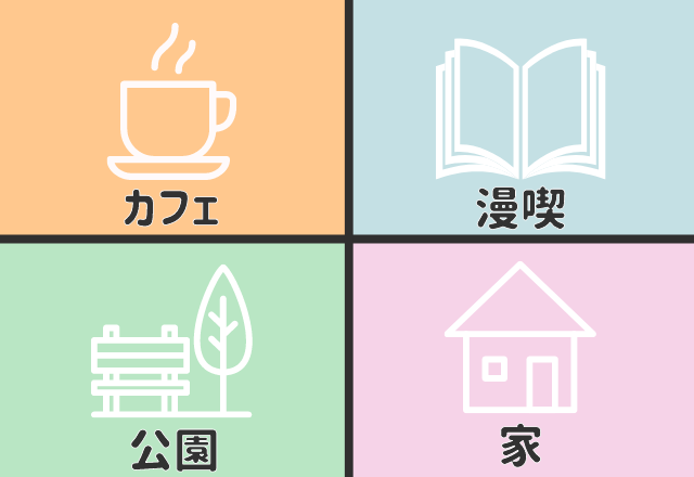 【恋愛心理テスト】追われる女度診断♡デートの休憩で行きたいのは？