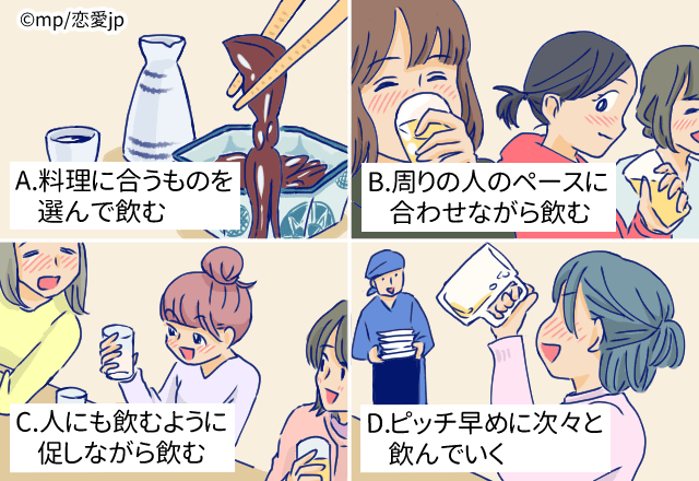 【心理テスト】好きになると周りが見えない！？「お酒の飲み方」で分かるあなたの恋愛傾向