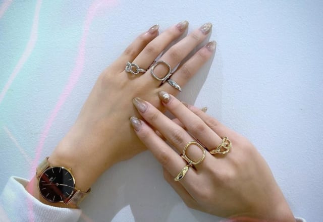 組み合わせ色々！【スリコ】の「高見えリング」大人コーデを完成させよ！