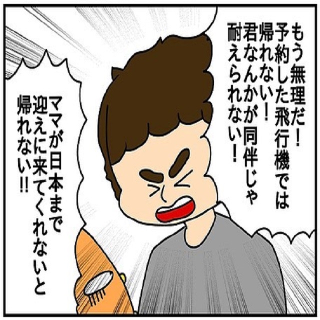 マジで無理だ…。ドイツ人の夫は「ママが日本へ迎えに来ないとイヤだ！」と駄々をこねだして…？！【ドイツで交際結婚そして国際離婚する話】＜Vol.34＞