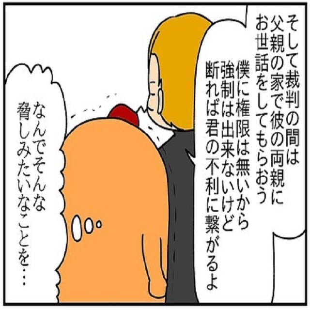 明らかに不審…S氏は「裁判の間、息子は父親の両親へ」「断れば君の不利になる」と脅してきて…？！【ドイツで交際結婚そして国際離婚する話】＜Vol.136＞
