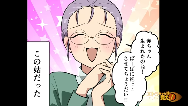 「ばーばに抱っこさせて！」愛する夫との子どもを出産した私→お見舞いにやってきた義母の“目を疑う行動”に驚愕！