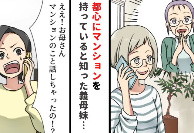 【＃5】「ええ、何かまずかった？」何も知らない母は、義母妹に“都心にマンションを持っている”と話してしまって…【嫁のモノは私のモノと言う義母妹】