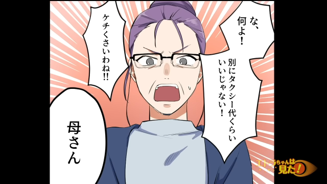 【呆然】「タクシー代くらいいいじゃない！」仕事中何度もお金を借りに来る姑。そんな姑を罠にハメてみた…！＜スカッと漫画＞