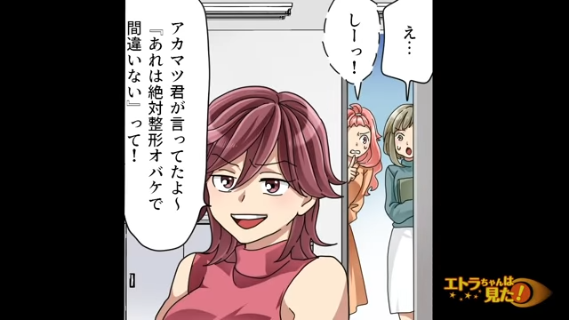 「あなたって整形〜？」新卒をあからさまに攻撃し始める元同級生。その声は周りに漏れており…【友人関係の崩壊が趣味の元同級生＃13】