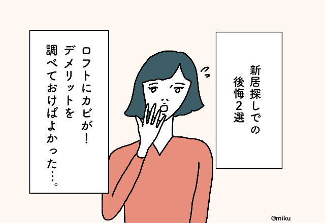 戸建てタイプのロフトはカビが生えやすかった…！新居探しでの後悔2選