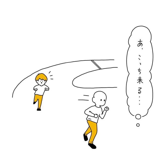 「しまった見つかった！」徒競走のコースを順調に走る弟。途中、応援席の“お母さん”を見つけて大興奮した結果…【重度知的障がいのゆうくんの日常】