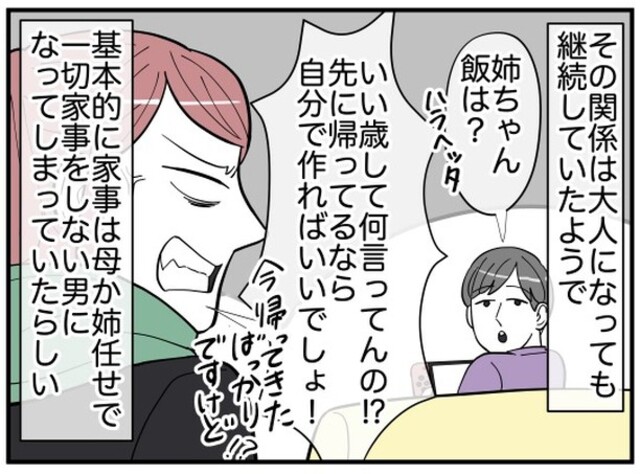 一切家事をしない弟。申し訳なく思った姉が弟の嫁に“連絡先”を渡すと…【”強欲すぎる”息子夫婦との闘い＃12】