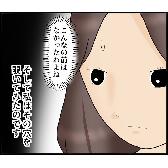 “行方不明の妹”の件で通報しようとした矢先、部屋で“不審な穴”を発見し…【知らずにストーカーと結婚＃94】